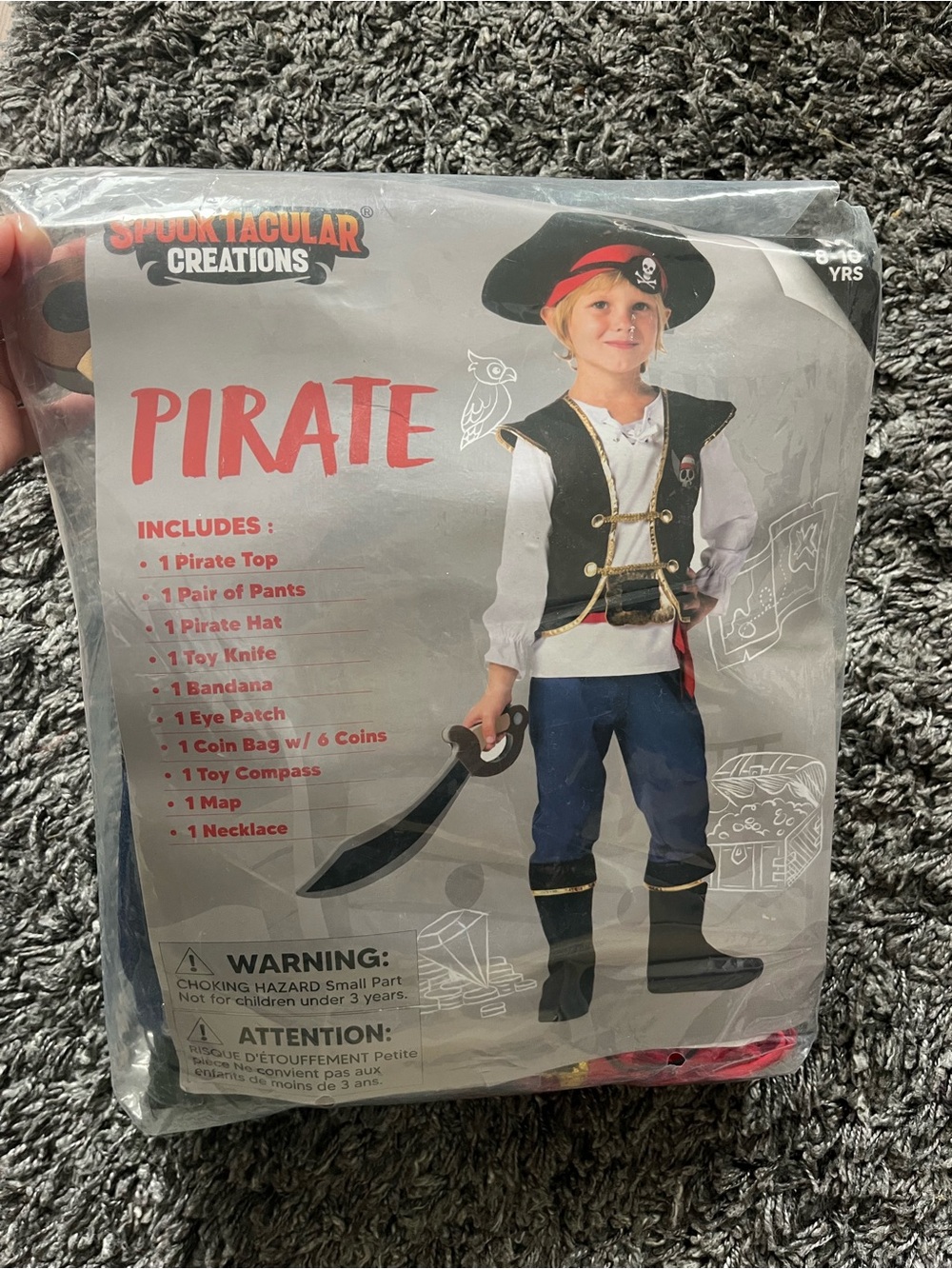 Spooktacular Creations Kids pirate costume size Medium 8/10